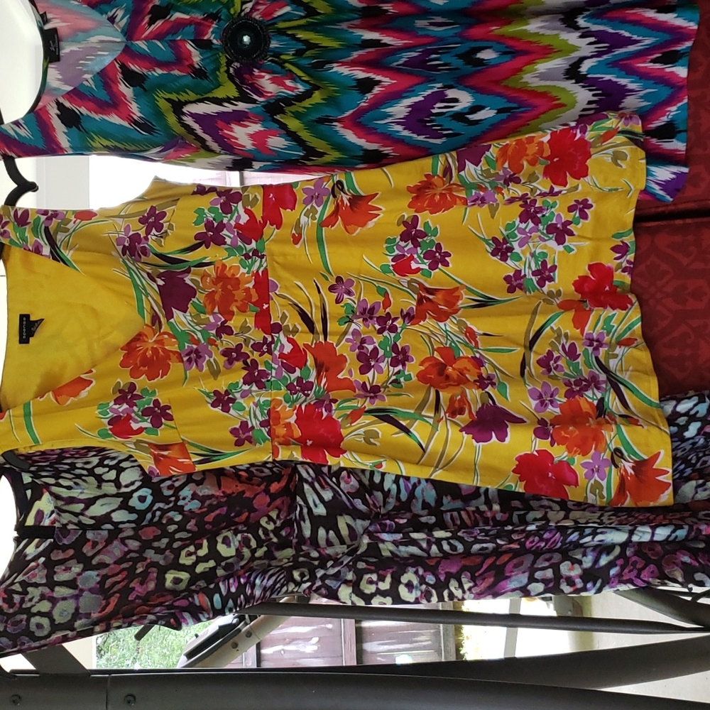 Spence Dress Yellow Sleeveless 12 Large L